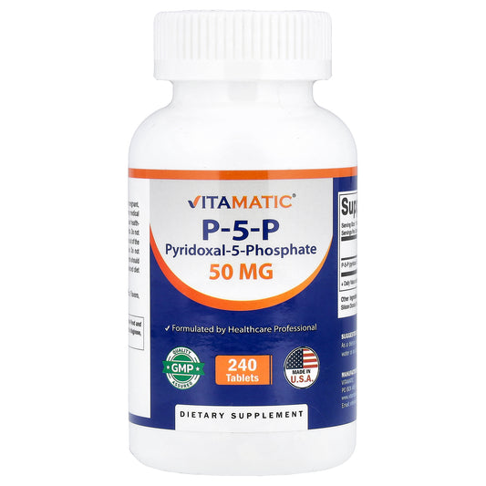Vitamatic, P-5-P, 50 mg, 240 Tablets
