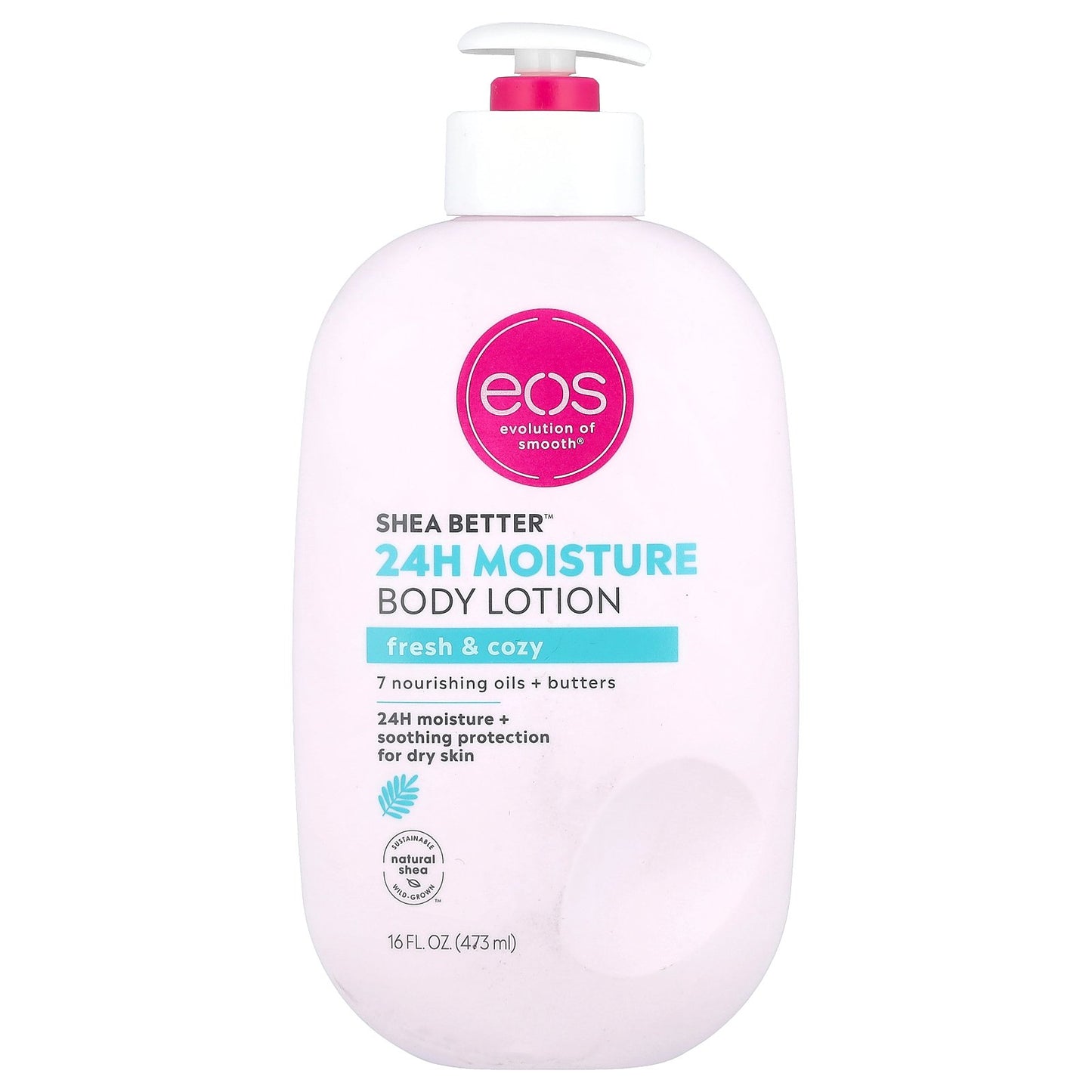 EOS, Shea Better™, 24H Moisture Body Lotion, Fresh & Cozy, 16 fl oz (473 ml)