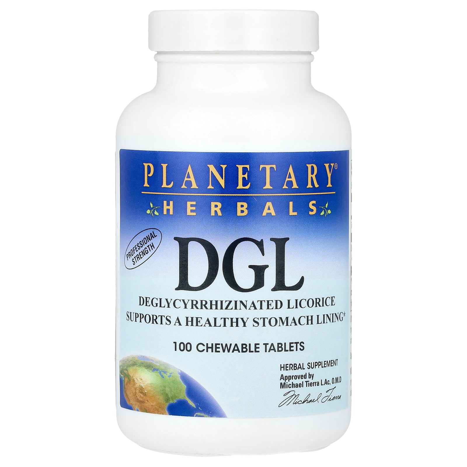 Planetary Herbals, DGL, 100 Chewable Tablets