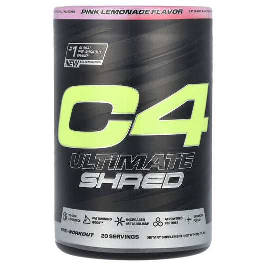 C4 / Cellucor, C4 Ultimate Shred, Pre-Workout, Pink Lemonade , 14.3 oz (406 g)