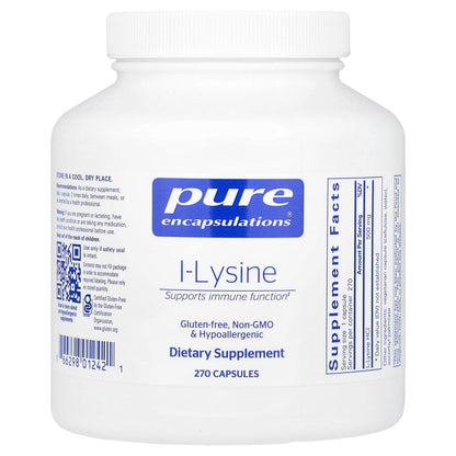 Pure Encapsulations, L-Lysine, 270 Capsules