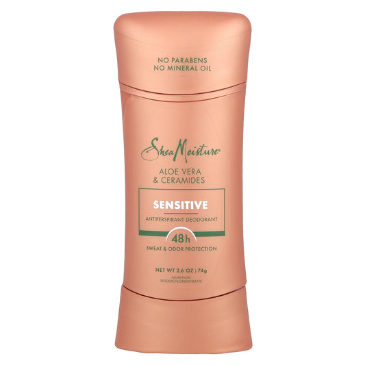 SheaMoisture, Antiperspirant Deodorant, Sensitive,Aloe Vera & Ceramides , 2.6 oz (74 g)