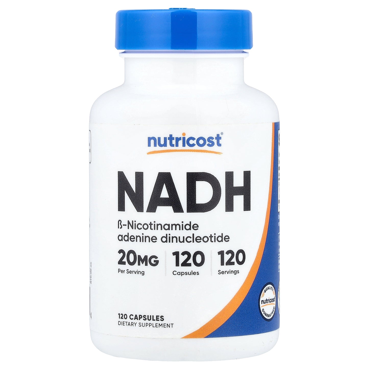 Nutricost, NADH, 20 mg, 120 Capsules