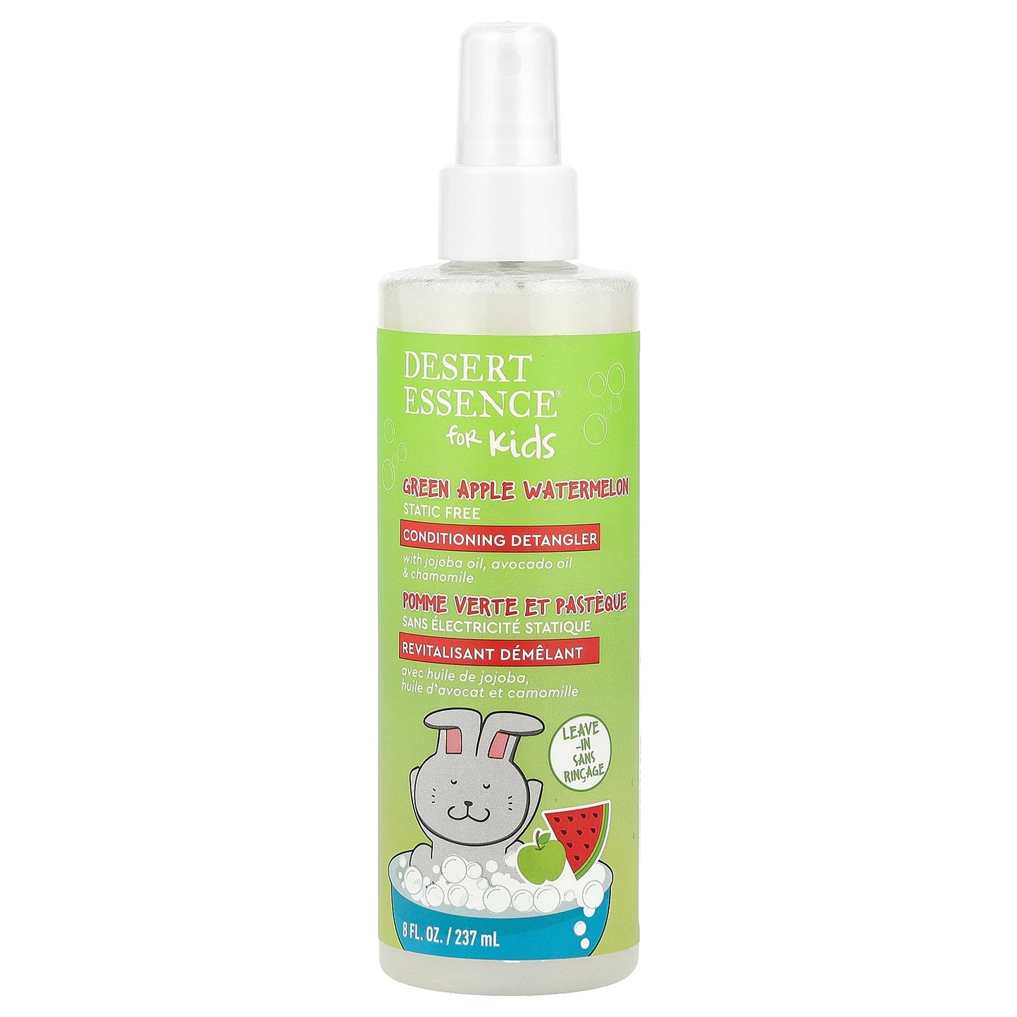 Desert Essence, Kids, Conditioning Detangler, Green Apple Watermelon, 8 fl oz (237 ml)