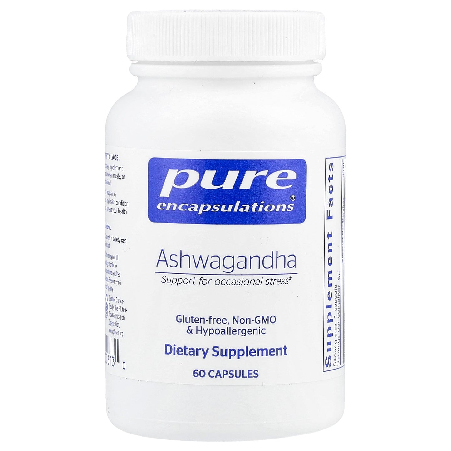 Pure Encapsulations, Ashwagandha, 60 Capsules (500 mg per Capsule)