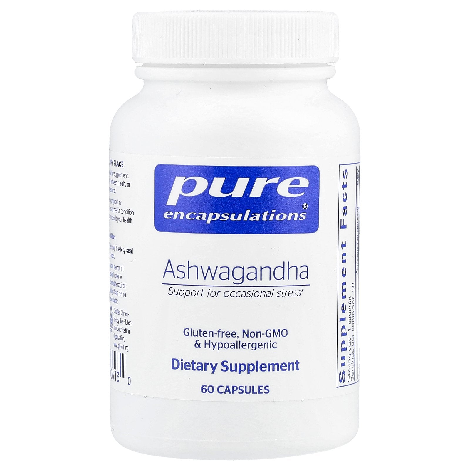 Pure Encapsulations, Ashwagandha, 60 Capsules (500 mg per Capsule)