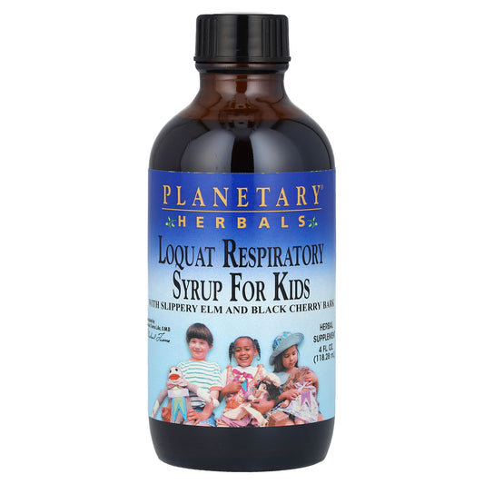 Planetary Herbals, Loquat Respiratory Syrup for Kids, 4 fl oz (118.28 ml)