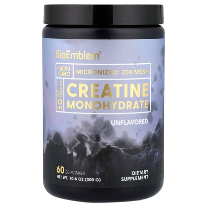 BioEmblem, Creatine Monohydrate, Unflavored, 10.6 oz (300 g)