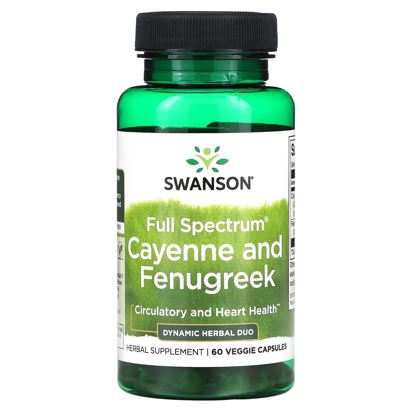 Swanson, Full Spectrum Cayenne and Fenugreek, 60 Veggie Capsules