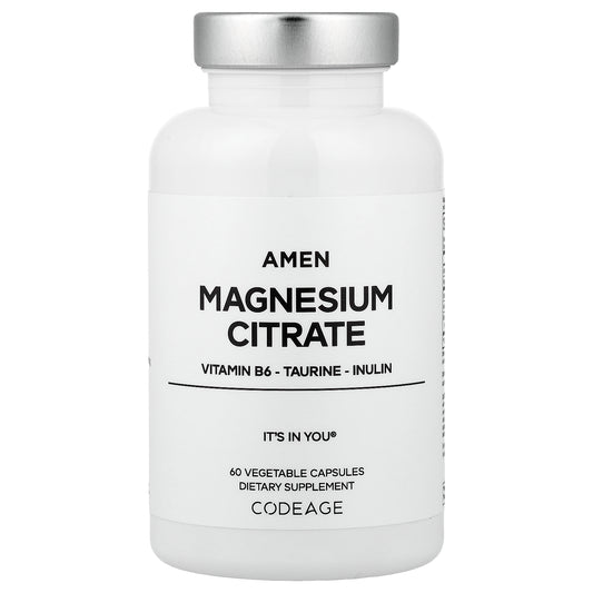Codeage, Amen Magnesium Citrate, 60 Vegetable Capsules