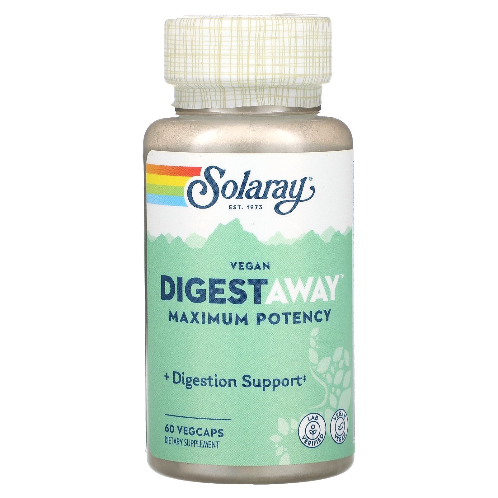 Solaray, Vegan Digestaway, Maximum Potency, 60 VegCaps