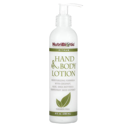 NutriBiotic, Hand & Body Lotion, Citrus, 8 fl oz (236 ml)