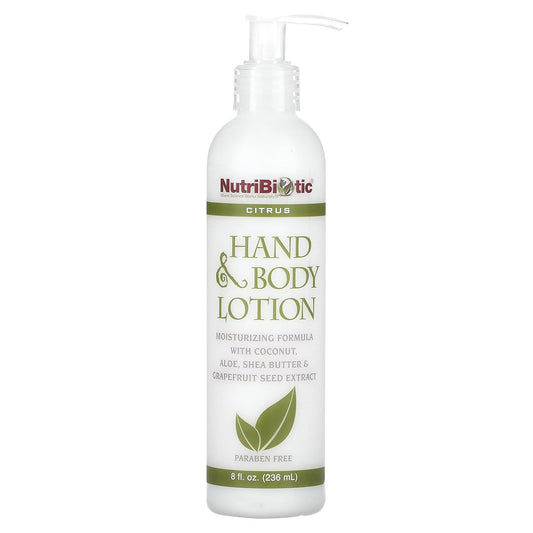 NutriBiotic, Hand & Body Lotion, Citrus, 8 fl oz (236 ml)