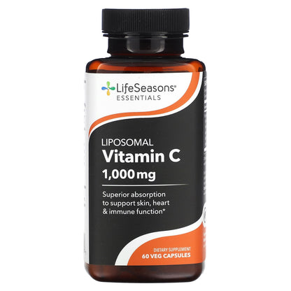 LifeSeasons, Liposomal Vitamin C, 60 Veg Capsules (500 mg per Capsule)