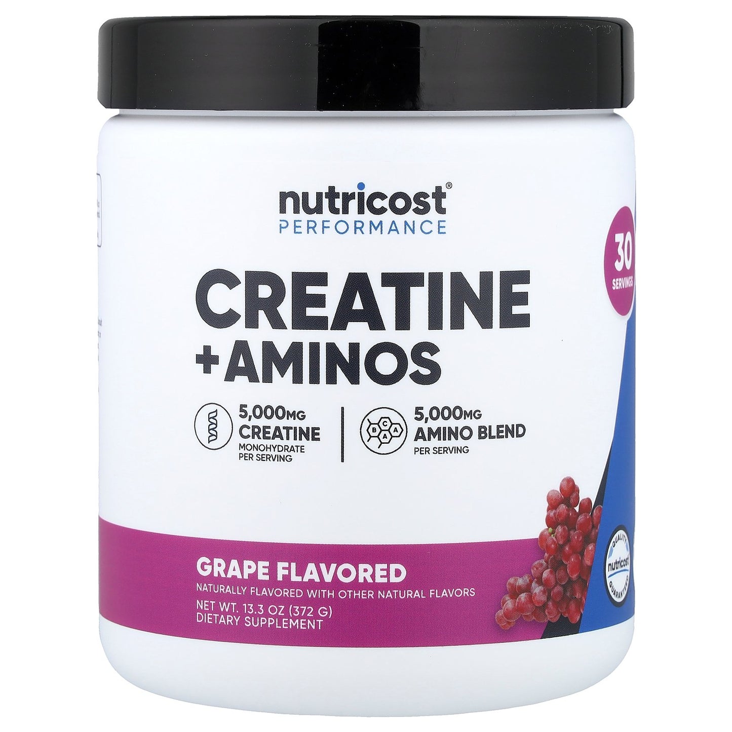 Nutricost, Performance, Creatine + Aminos, Grape, 13.3 oz (372 g)