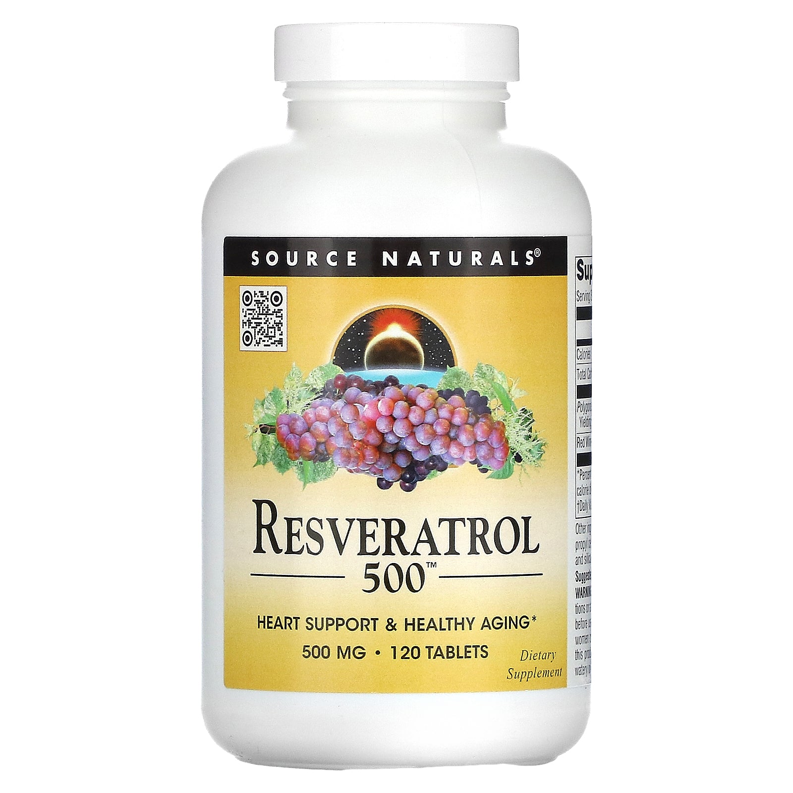 Source Naturals, Resveratrol 500™, 500 mg, 120 Tablets