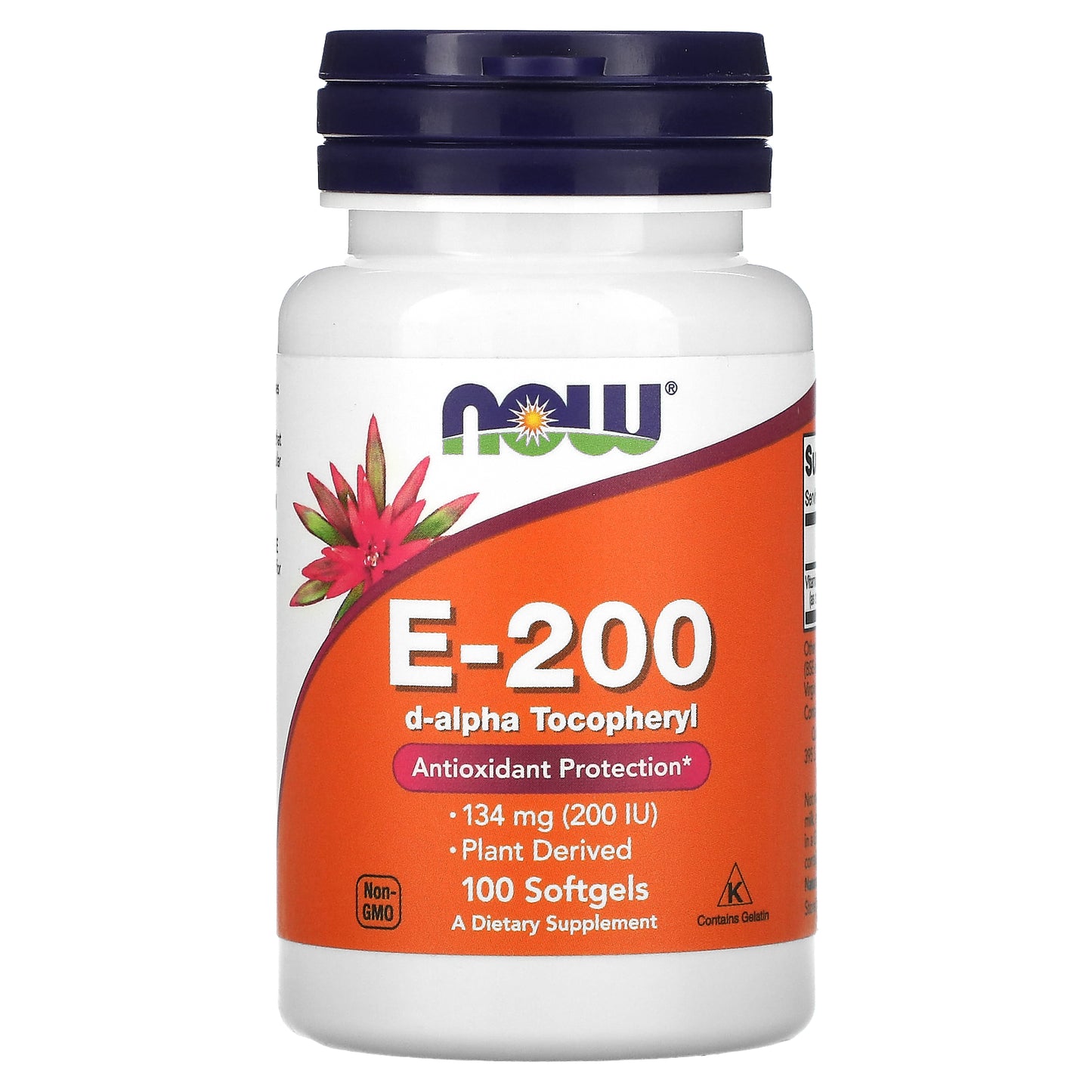 NOW Foods, E-200, 134 mg (200 IU), 100 Softgels