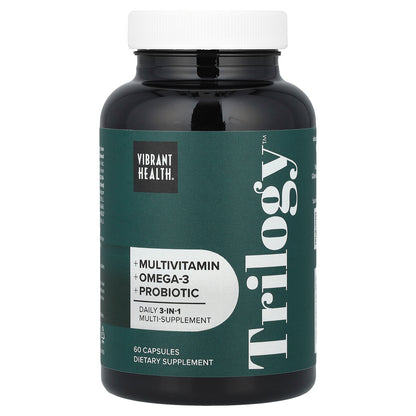 Vibrant Health, Trilogy™, Daily 3-in-1 Multi-Supplement , 60 Capsules