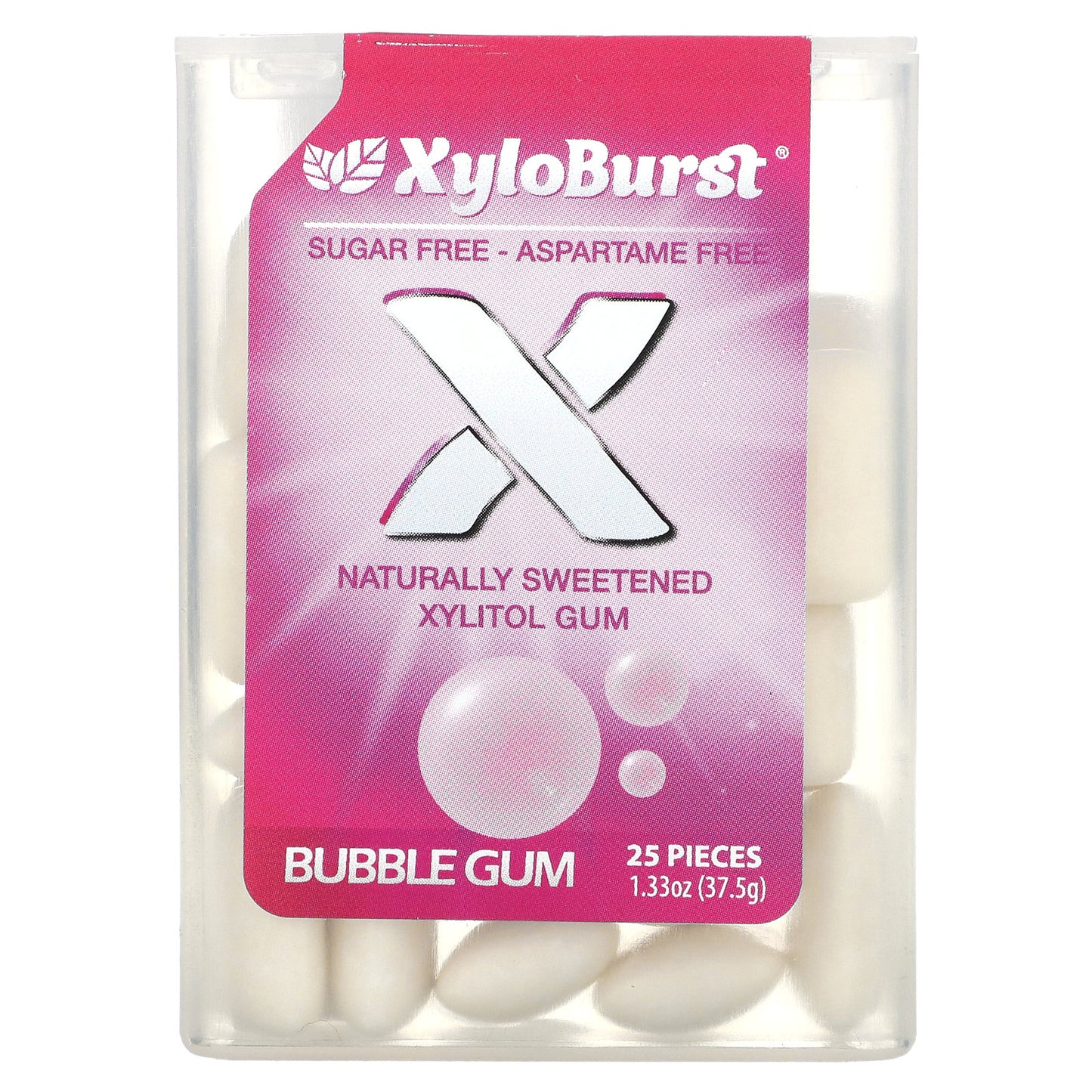 Xyloburst, Xylitol Gum, Bubble Gum, 25 Pieces