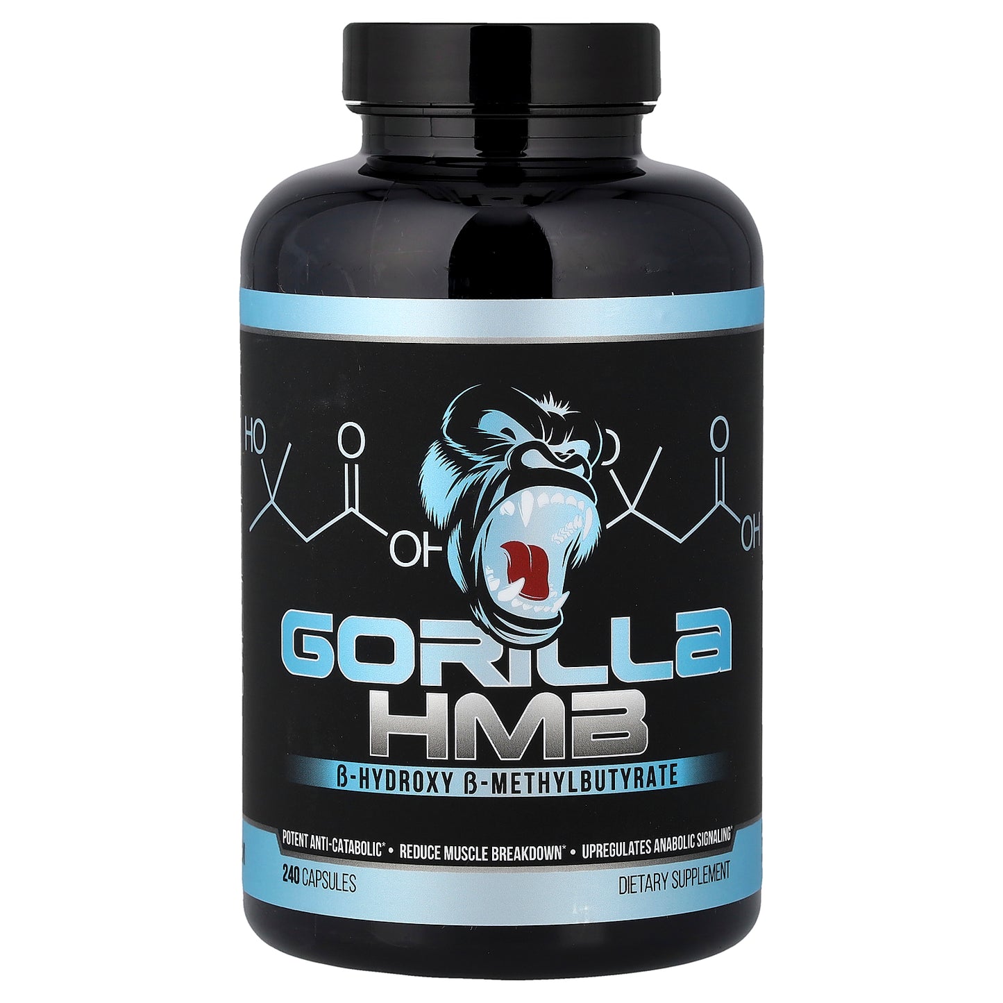 Gorilla Mind, HMB, 240 Capsules (500 mg per Capsule)