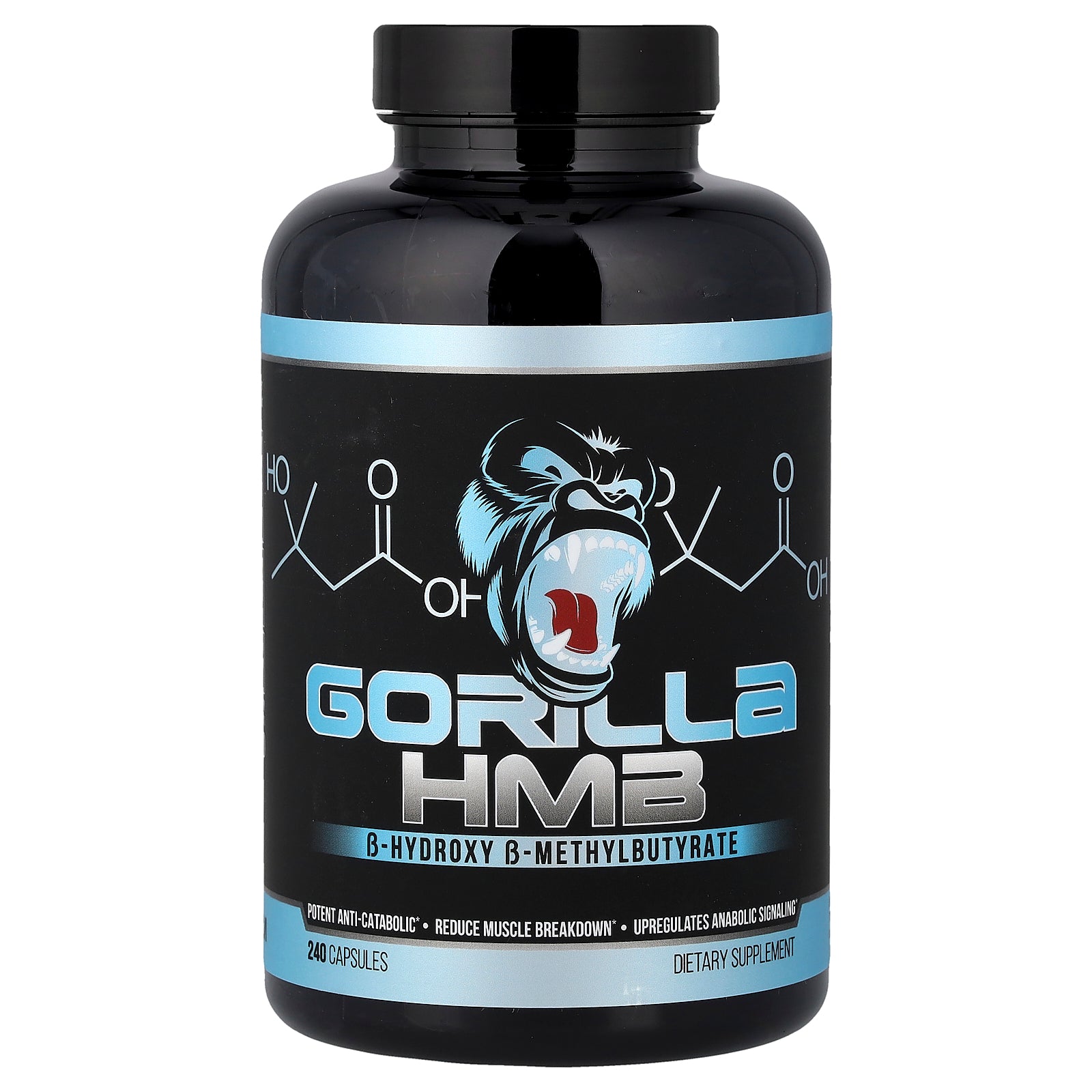Gorilla Mind, HMB, 240 Capsules (500 mg per Capsule)