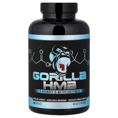 Gorilla Mind, HMB, 240 Capsules (500 mg per Capsule)