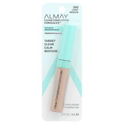 Almay, Clear Complexion Concealer, 200 Light Medium , 0.3 fl oz (9 ml)