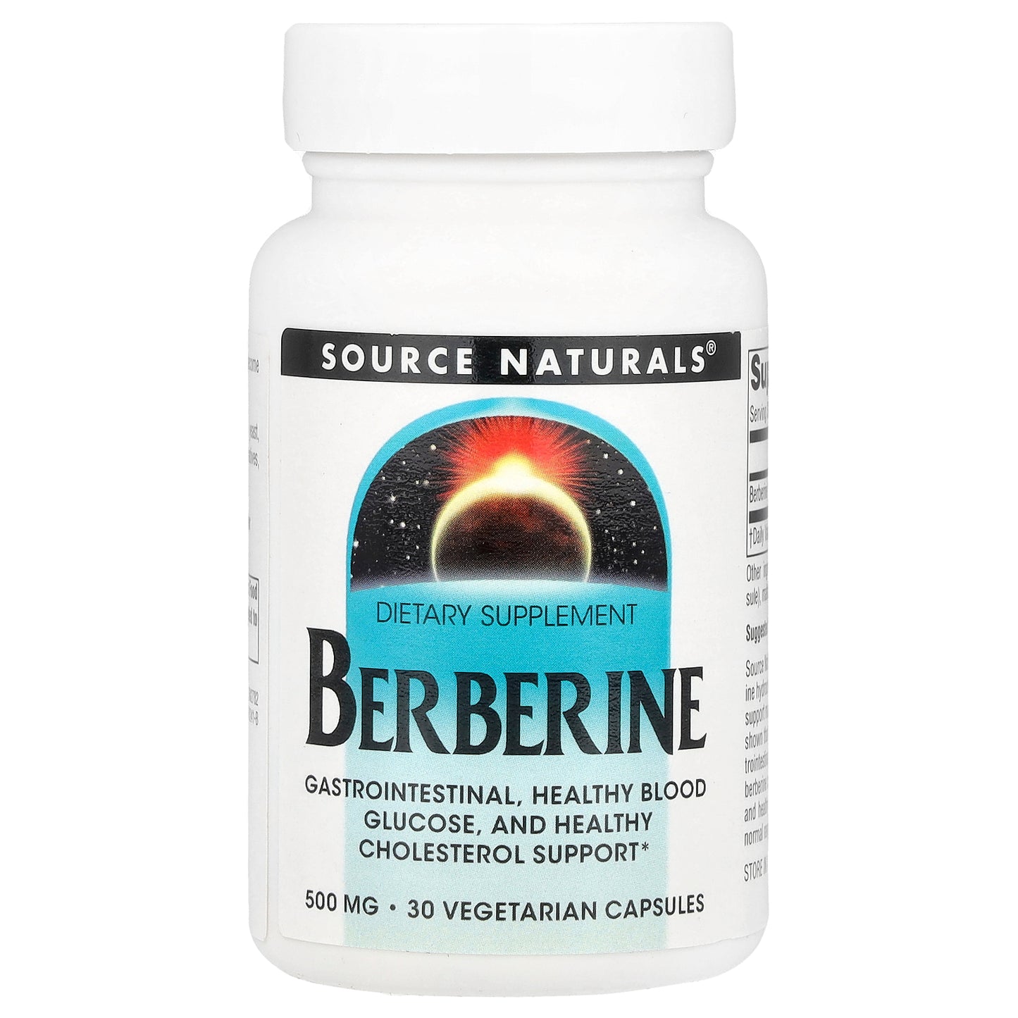 Source Naturals, Berberine, 500 mg , 30 Vegetarian Capsules