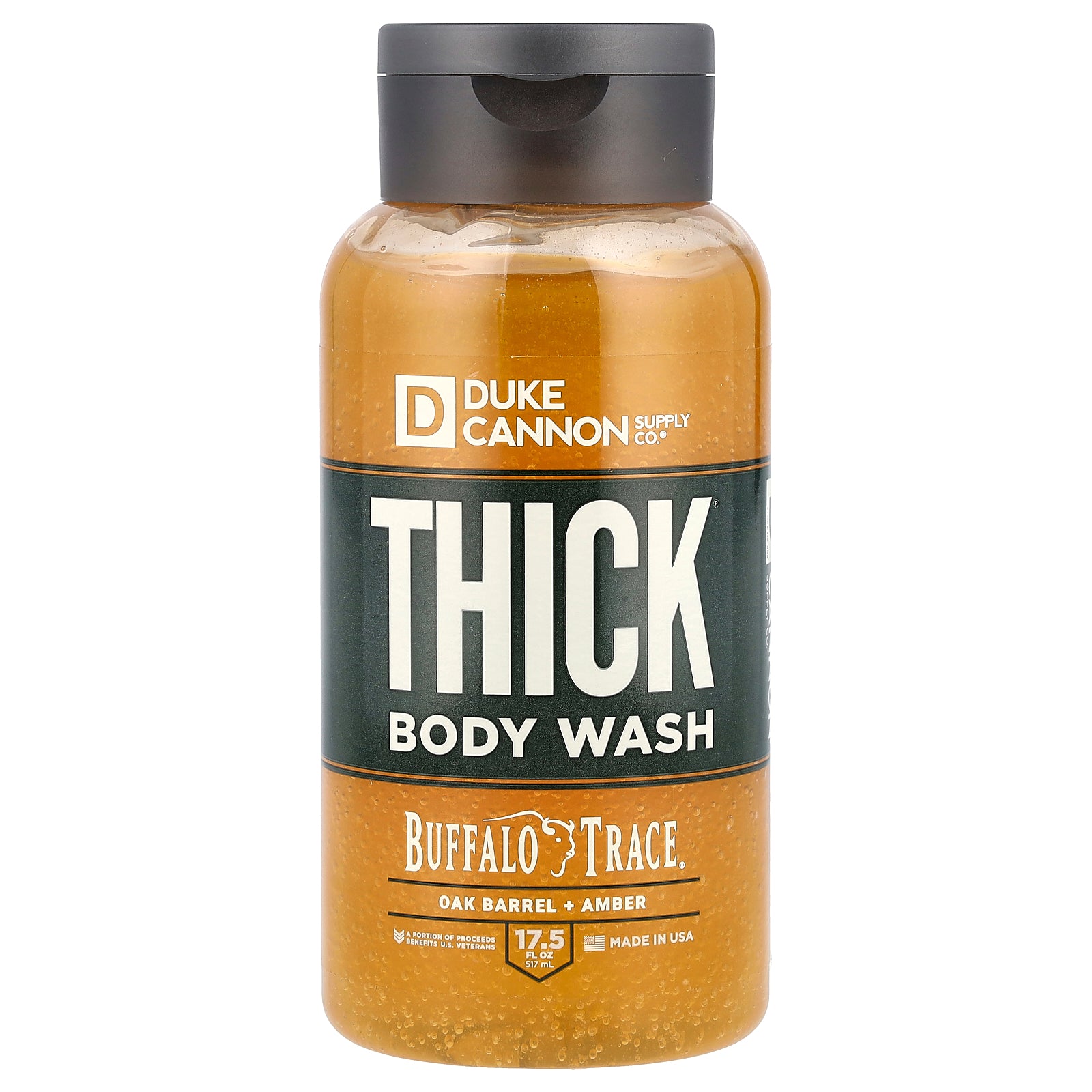 Duke Cannon Supply Co., Thick® Body Wash, Buffalo Trace®, Oak Barrel + Amber, 17.5 fl oz (517 ml)