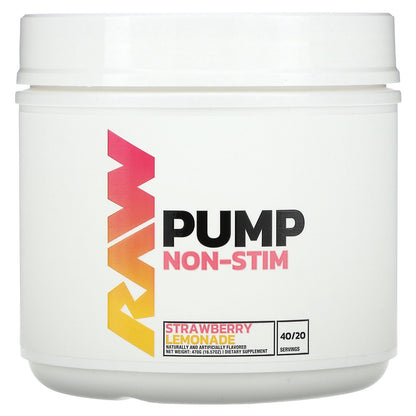 Raw Nutrition, Pump, Non-Stim, Strawberry Lemonade, 16.57 oz (470 g)