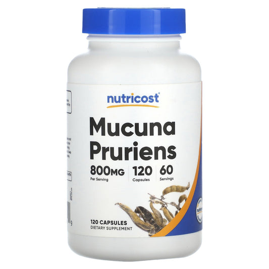 Nutricost, Mucuna Pruriens, 120 Capsules (400 mg per Capsule)