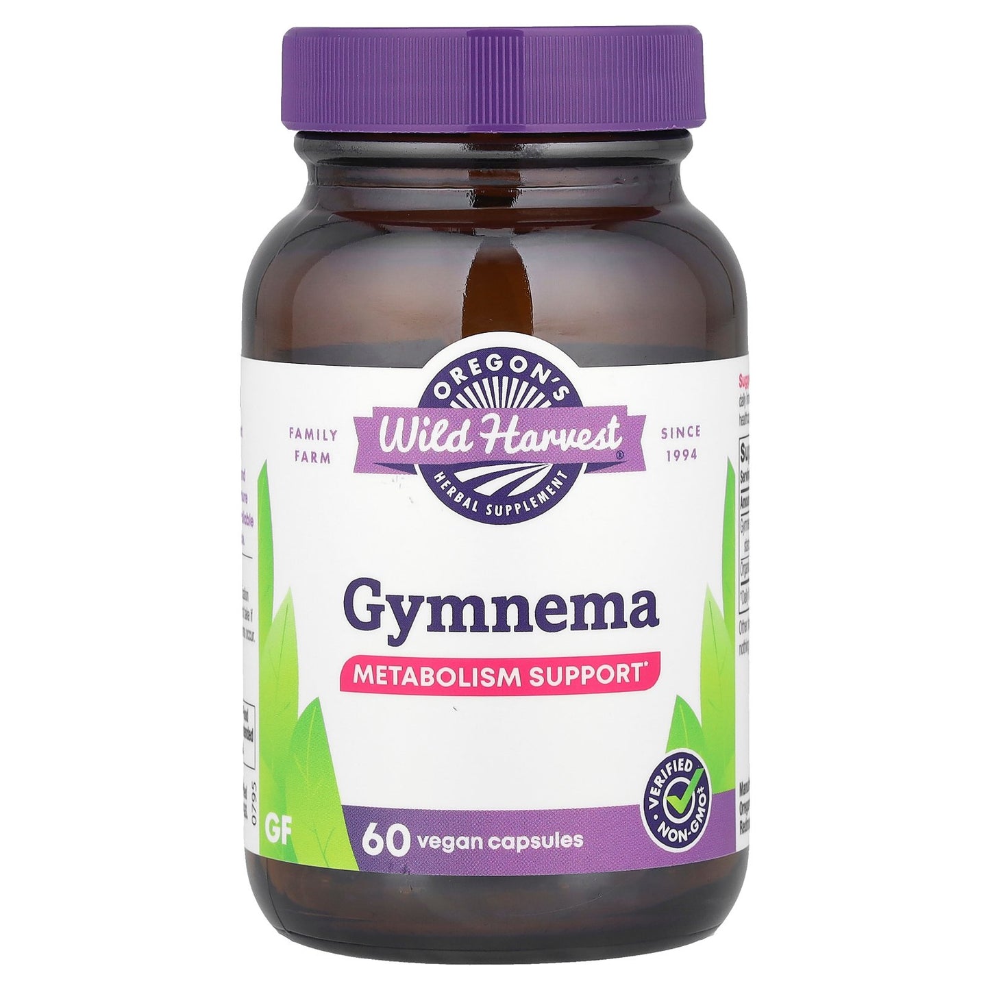 Oregon's Wild Harvest, Gymnema, 60 Vegan Capsules