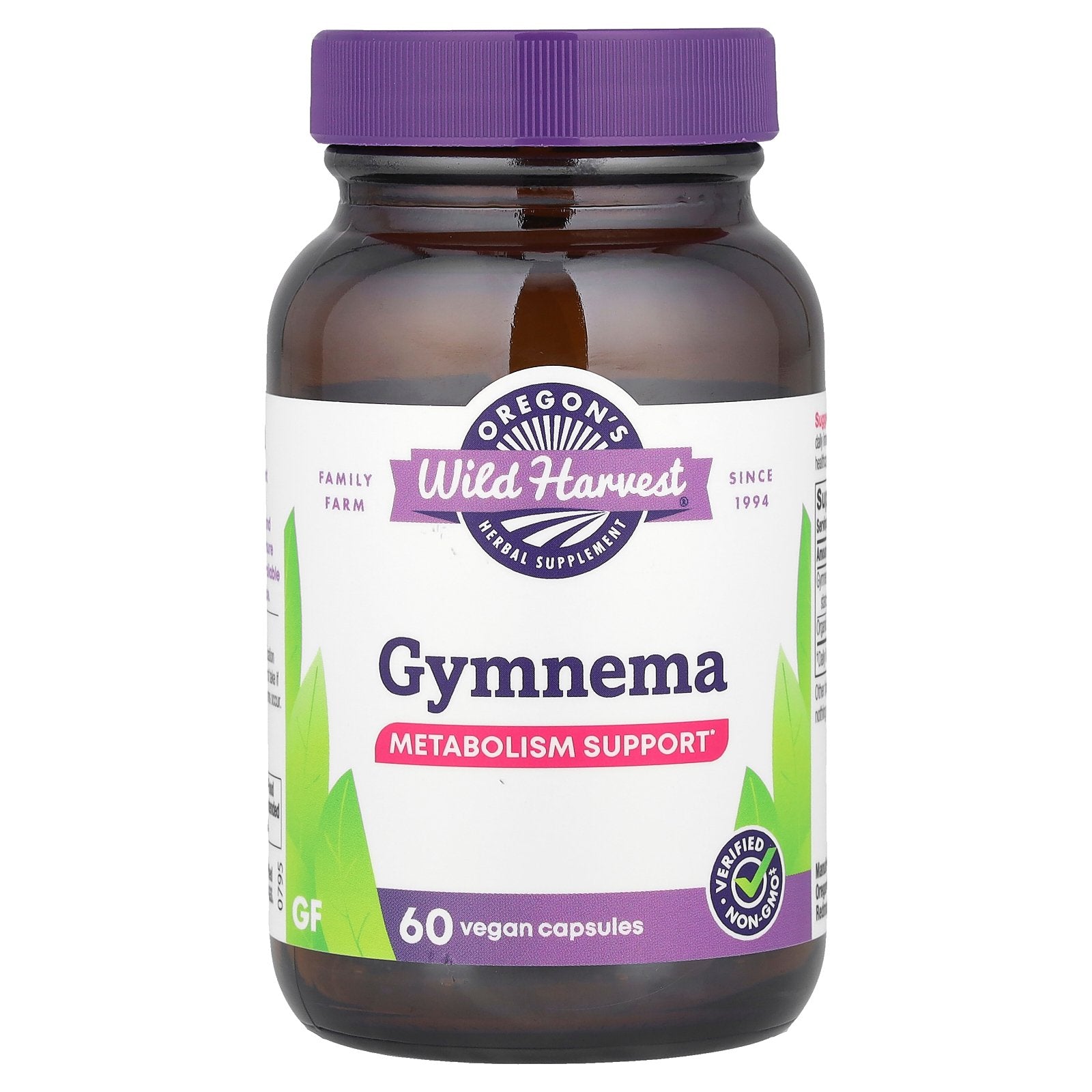 Oregon's Wild Harvest, Gymnema, 60 Vegan Capsules