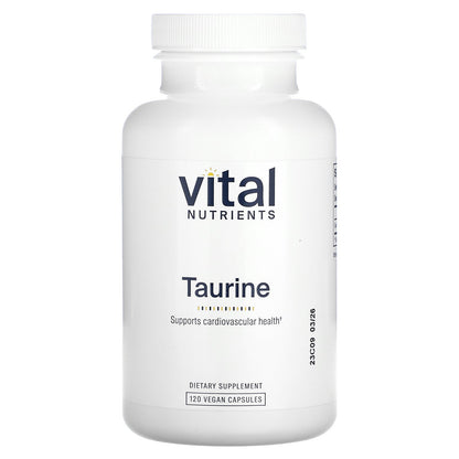 Vital Nutrients, Taurine, 120 Vegan Capsules (1,000 mg per Capsule)