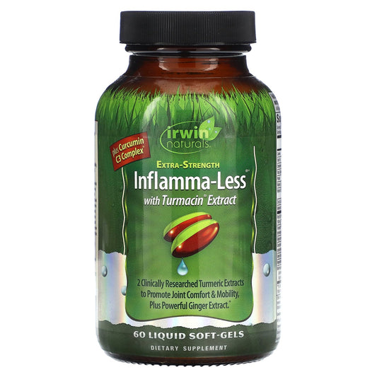 Irwin Naturals, Inflamma-Less With Turmacin Extract, Extra-Strength, 60 Liquid Soft-Gels