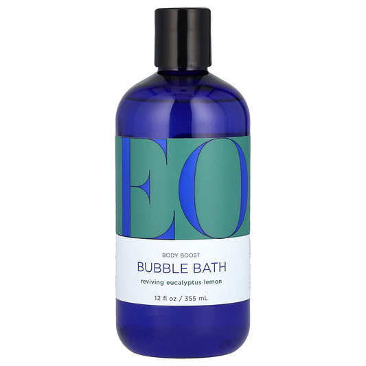 EO Products, Body Boost Bubble Bath, Reviving Eucalyptus Lemon, 12 fl oz (355 ml)