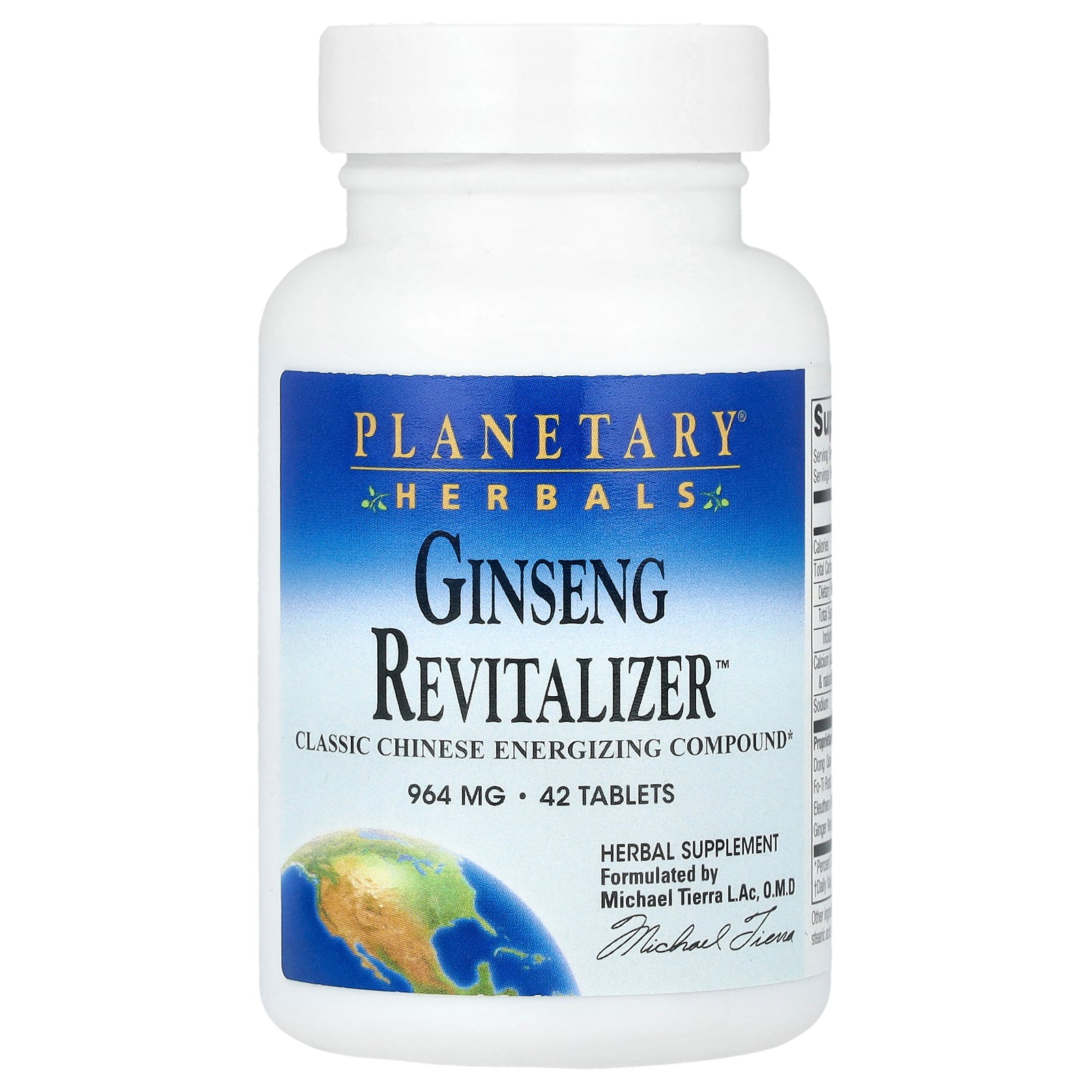 Planetary Herbals, Ginseng Revitalizer™, 42 Tablets