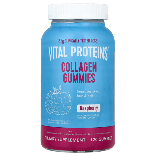 Vital Proteins, Collagen Gummies, Raspberry, 2.5 g, 120 Gummies