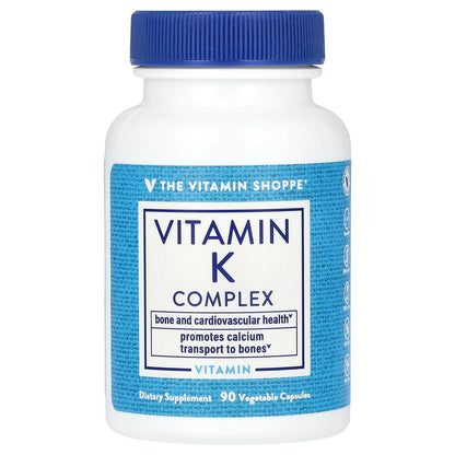 The Vitamin Shoppe, Vitamin K Complex, 90 Vegetable Capsules
