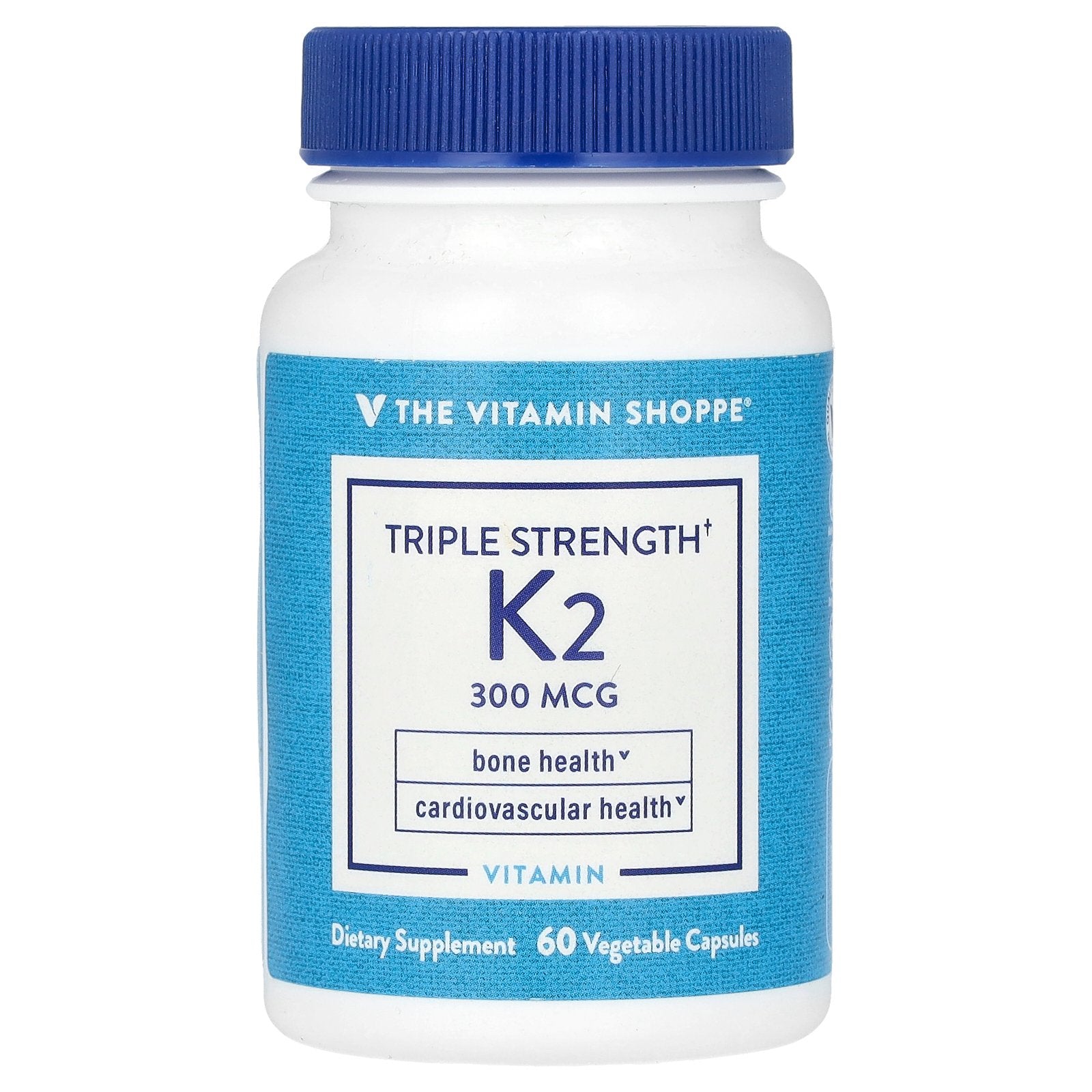 The Vitamin Shoppe, Triple Strength Vitamin K2, 300 mcg, 60 Vegetable Capsules