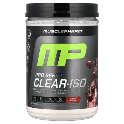 MusclePharm, Pro Series Clear-ISO, Protein Powder Drink Mix, Cherry Slush, 1.14 lbs (520 mg)