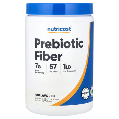 Nutricost, Prebiotic Fiber, Unflavored, 16.2 oz (453 g)