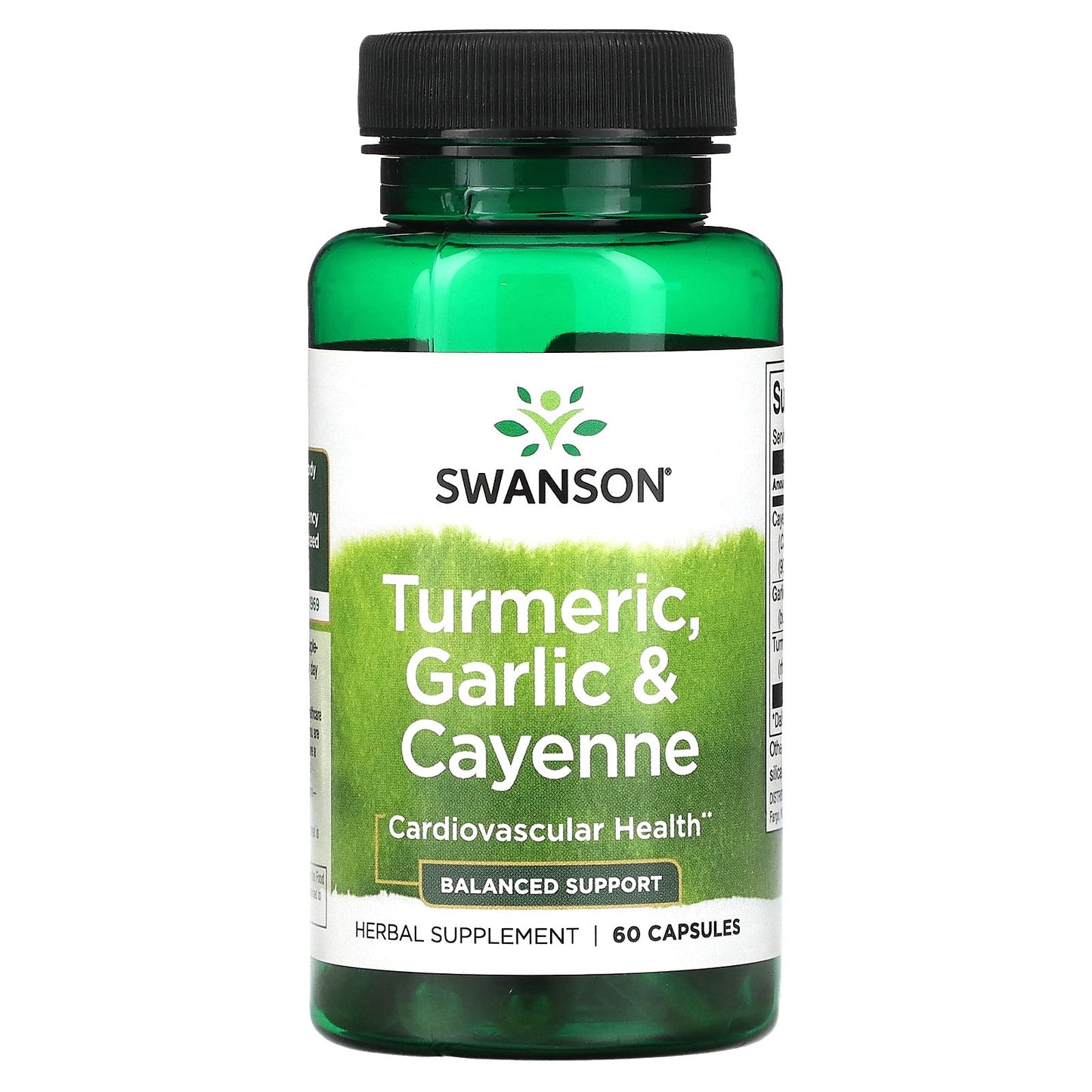 Swanson, Turmeric, Garlic & Cayenne, 60 Capsules