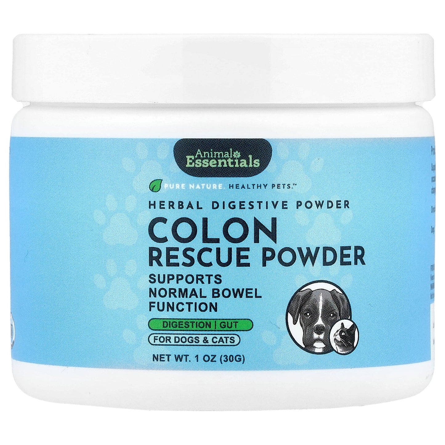 Animal Essentials, Colon Rescue Powder, For Dogs & Cats, 1 oz (30 g)