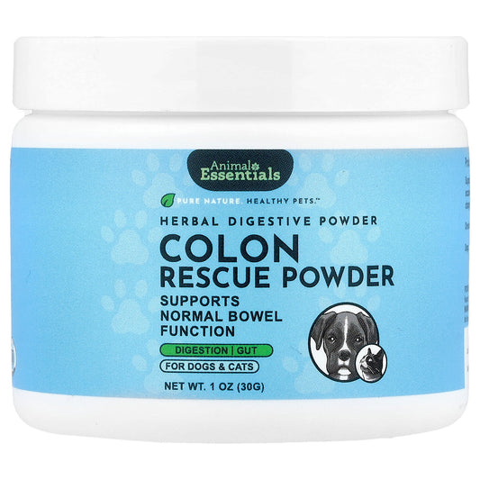 Animal Essentials, Colon Rescue Powder, For Dogs & Cats, 1 oz (30 g)