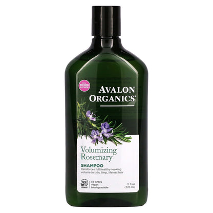 Avalon Organics, Shampoo, Volumizing, Rosemary, 11 fl oz (325 ml)