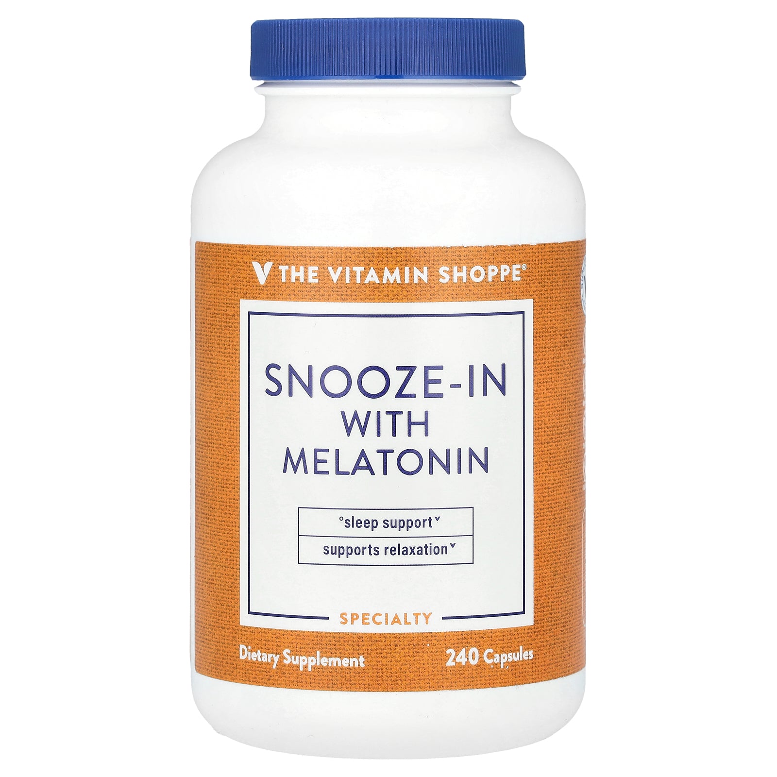 The Vitamin Shoppe, Snooze-In With Melatonin, 240 Capsules
