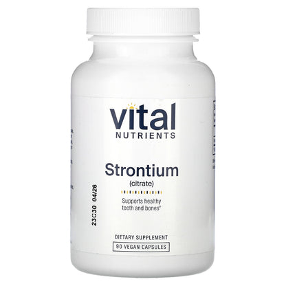 Vital Nutrients, Strontium Citrate, 90 Vegan Capsules (227 mg per Capsule)