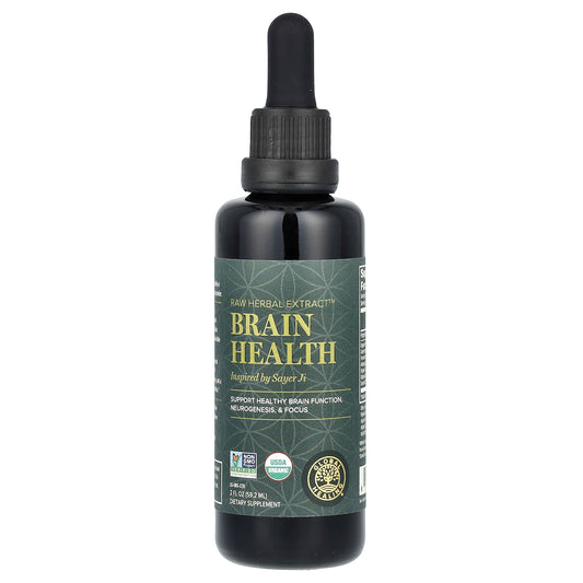 Global Healing, Raw Herbal Extract, Brain Health, 2 fl oz (59.2 ml)