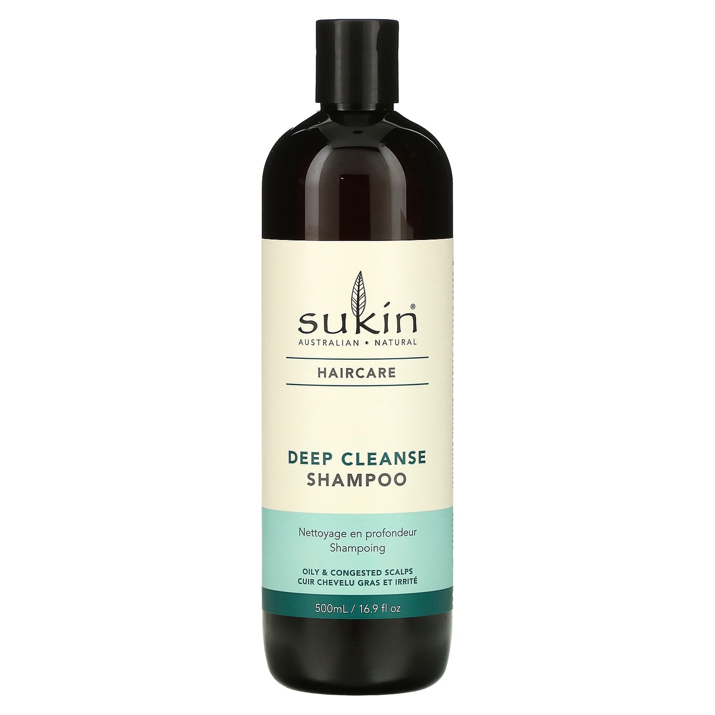 Sukin, Haircare, Deep Cleanse Shampoo, Oily & Congested Scalps, 16.9 fl oz (500 ml)